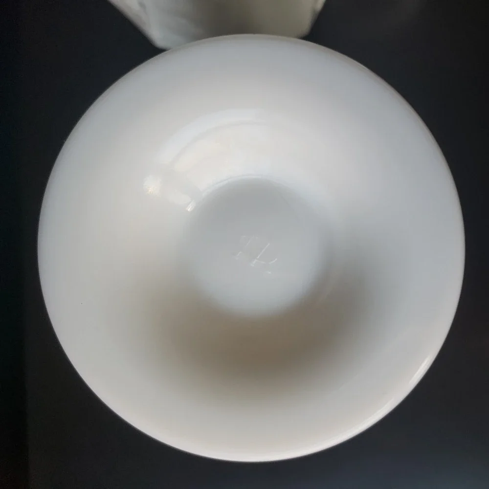 Westmoreland Milk Glass Paneled Grape Creamer and Sugar Bowl Set‎ White Vintage